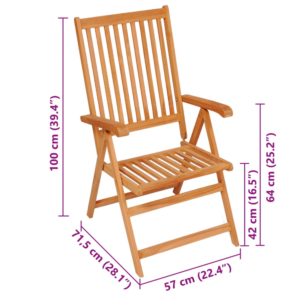 Garden Chairs 2 Pcs With Cushions Solid Teak Wood