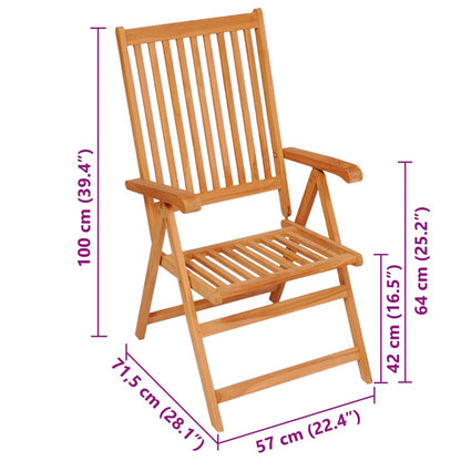 Garden Chairs 2 Pcs With Cushions Solid Teak Wood