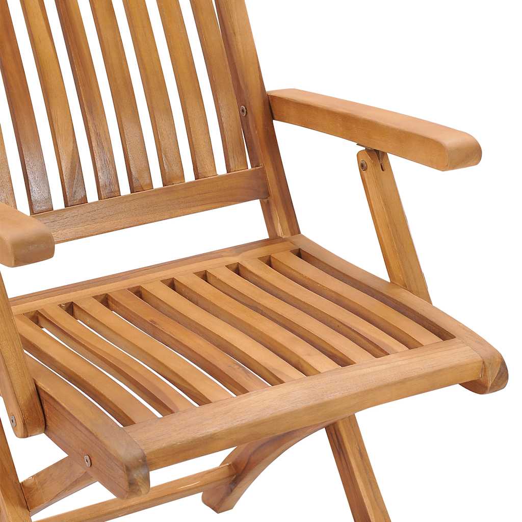 Garden Chairs 2 Pcs With Cushions Solid Teak Wood