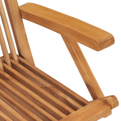 Garden Chairs With Cushions 2 Pcs Solid Teak Wood