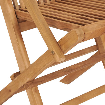 Garden Chairs With Cushions 2 Pcs Solid Teak Wood