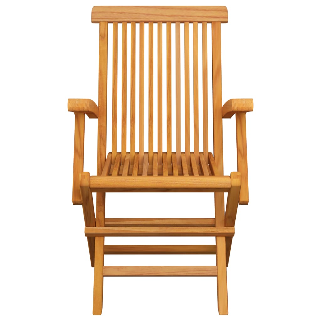 Garden Chairs With Cushions 3 Pcs Solid Teak Wood