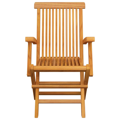 Garden Chairs With Cushions 3 Pcs Solid Teak Wood
