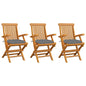 Garden Chairs With Cushions 2 Pcs Solid Teak Wood