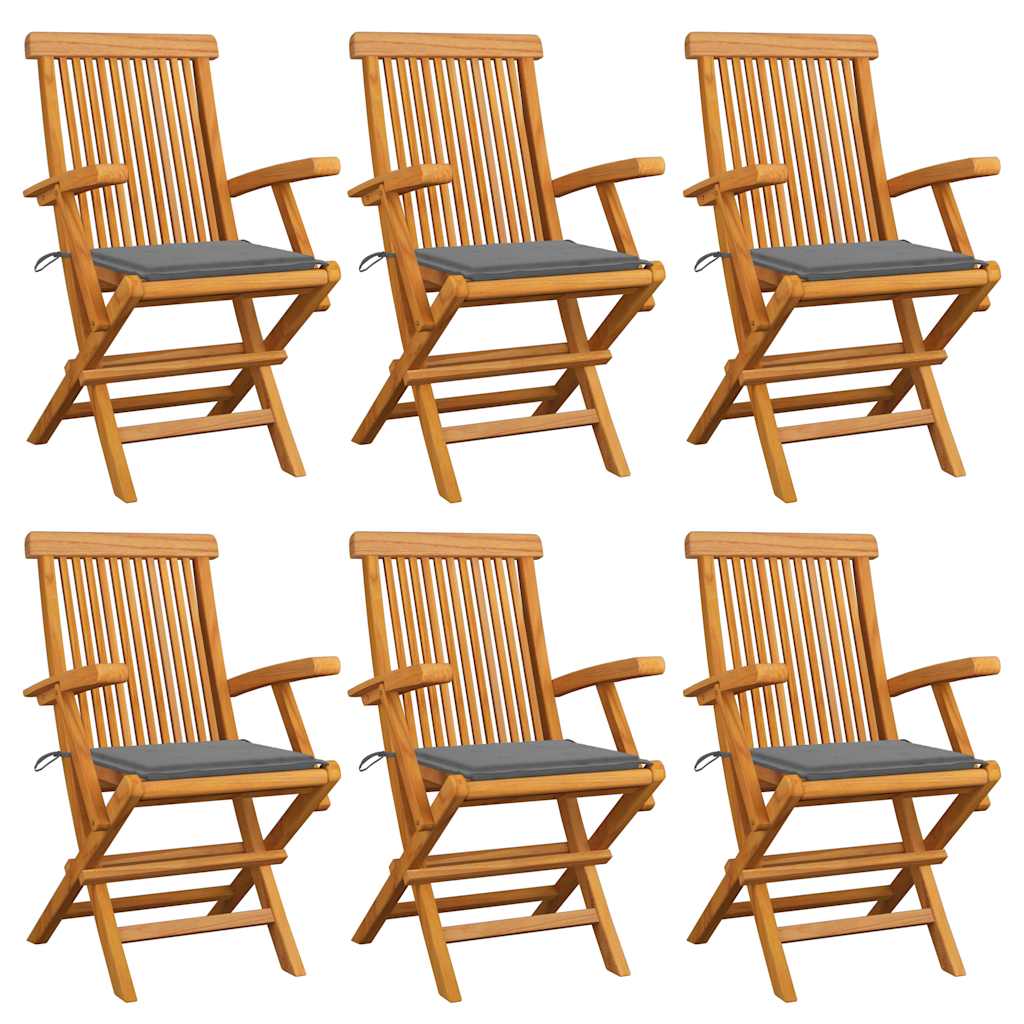 Garden Chairs With Cushions 3 Pcs Solid Teak Wood
