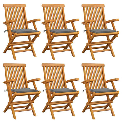 Garden Chairs With Cushions 3 Pcs Solid Teak Wood