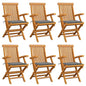 Garden Chairs With Cushions 3 Pcs Solid Teak Wood