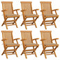 Garden Chairs With Cushions 3 Pcs Solid Teak Wood