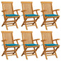 Garden Chairs With Cushions 3 Pcs Solid Teak Wood