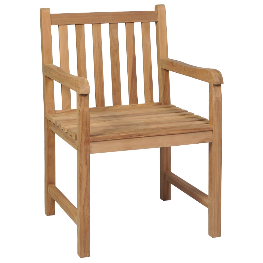 Garden Chairs 2 Pcs With Cushions Solid Teak Wood