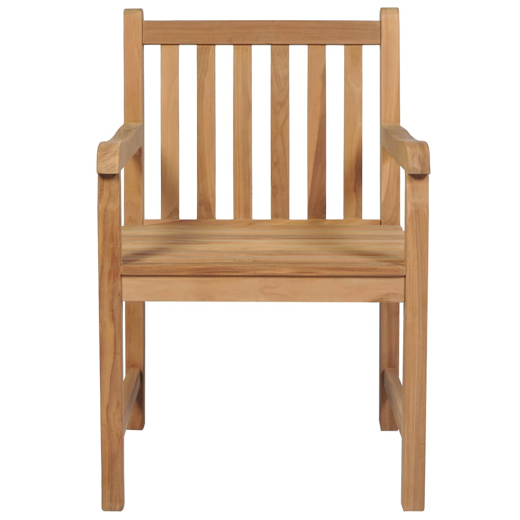 Garden Chairs 2 Pcs With Cushions Solid Teak Wood