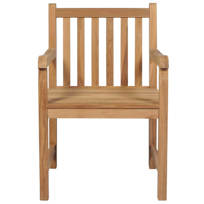 Garden Chairs 2 Pcs With Cushions Solid Teak Wood