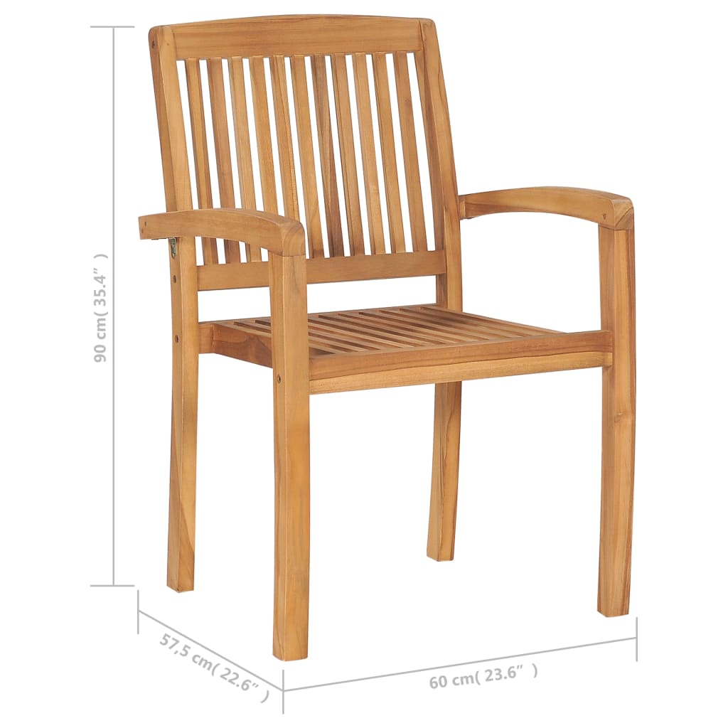 Garden Chairs 2 Pcs With Cushions Solid Teak Wood