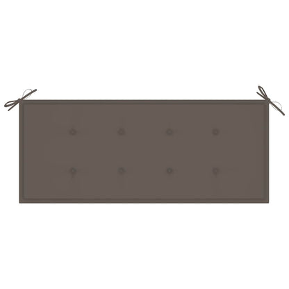 Garden Bench With Cushion 120 Cm Bamboo