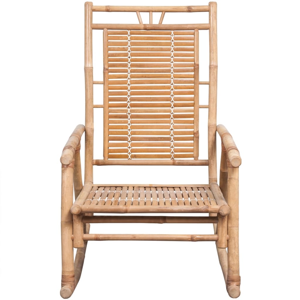 Rocking Chair With Cushion Bamboo