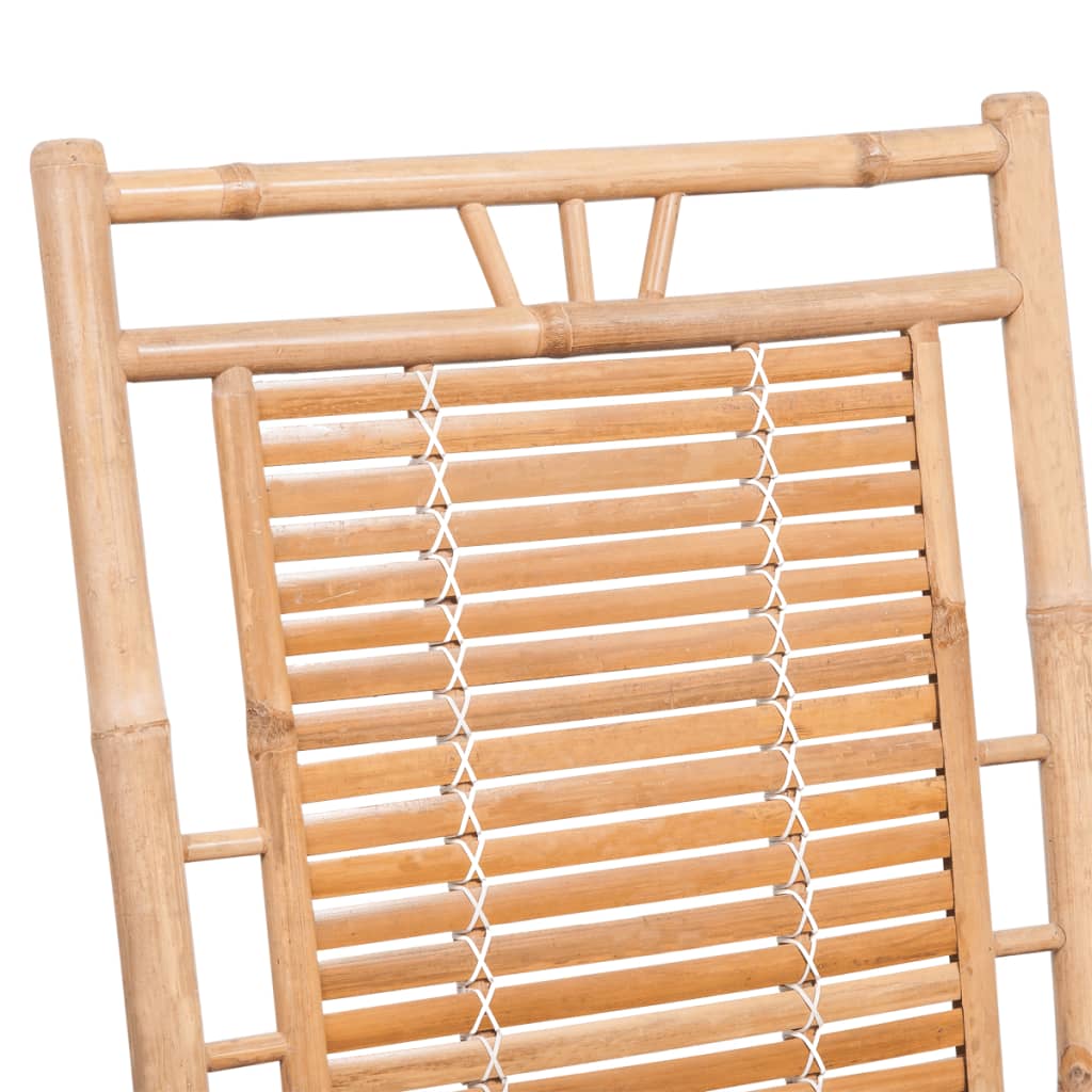 Rocking Chair With Cushion Bamboo