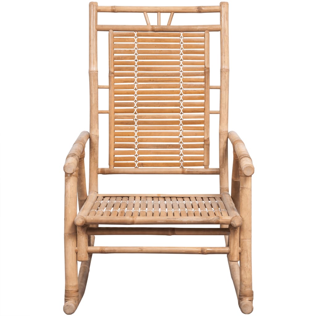 Rocking Chair With Cushion Bamboo