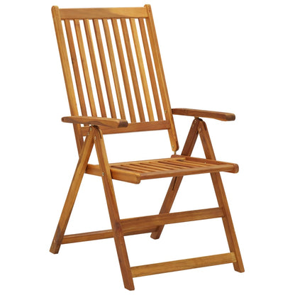 Garden Reclining Chairs 2 Pcs With Cushions Solid Acacia Wood