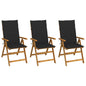 Garden Reclining Chairs 2 Pcs With Cushions Solid Acacia Wood
