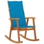 Rocking Chair With Cushions Solid Acacia Wood