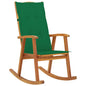Rocking Chair With Cushions Solid Acacia Wood