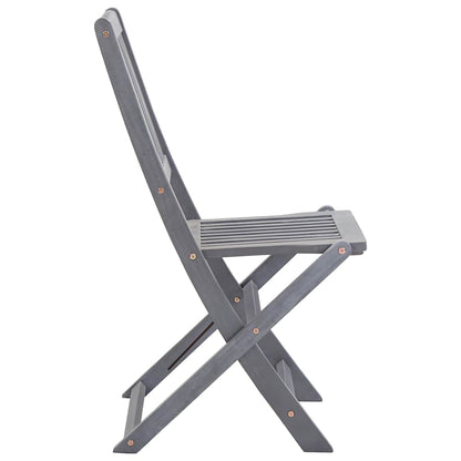 Folding Outdoor Chairs 4 Pcs With Cushions Solid Acacia Wood