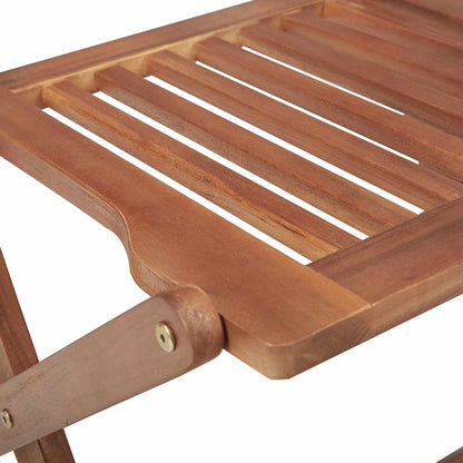 Folding Garden Chairs 2 Pcs With Cushions Solid Wood Acacia