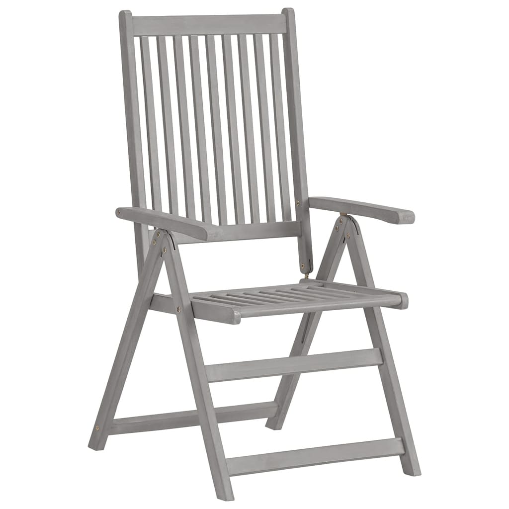 Garden Reclining Chairs 2 Pcs With Cushions Solid Wood Acacia