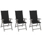 Garden Reclining Chairs 2 Pcs With Cushions Solid Wood Acacia