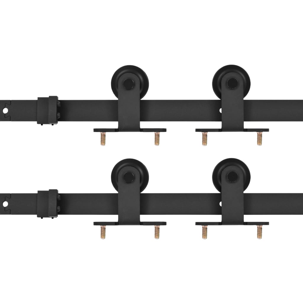 Sliding Door Hardware Kits 2 Pcs Steel