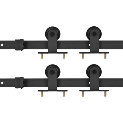 Sliding Door Hardware Kits 2 Pcs Steel