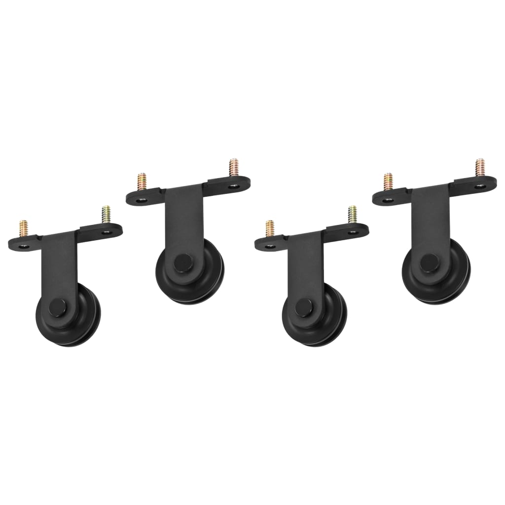 Sliding Door Hardware Kits 2 Pcs Steel