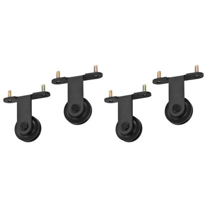 Sliding Door Hardware Kits 2 Pcs Steel