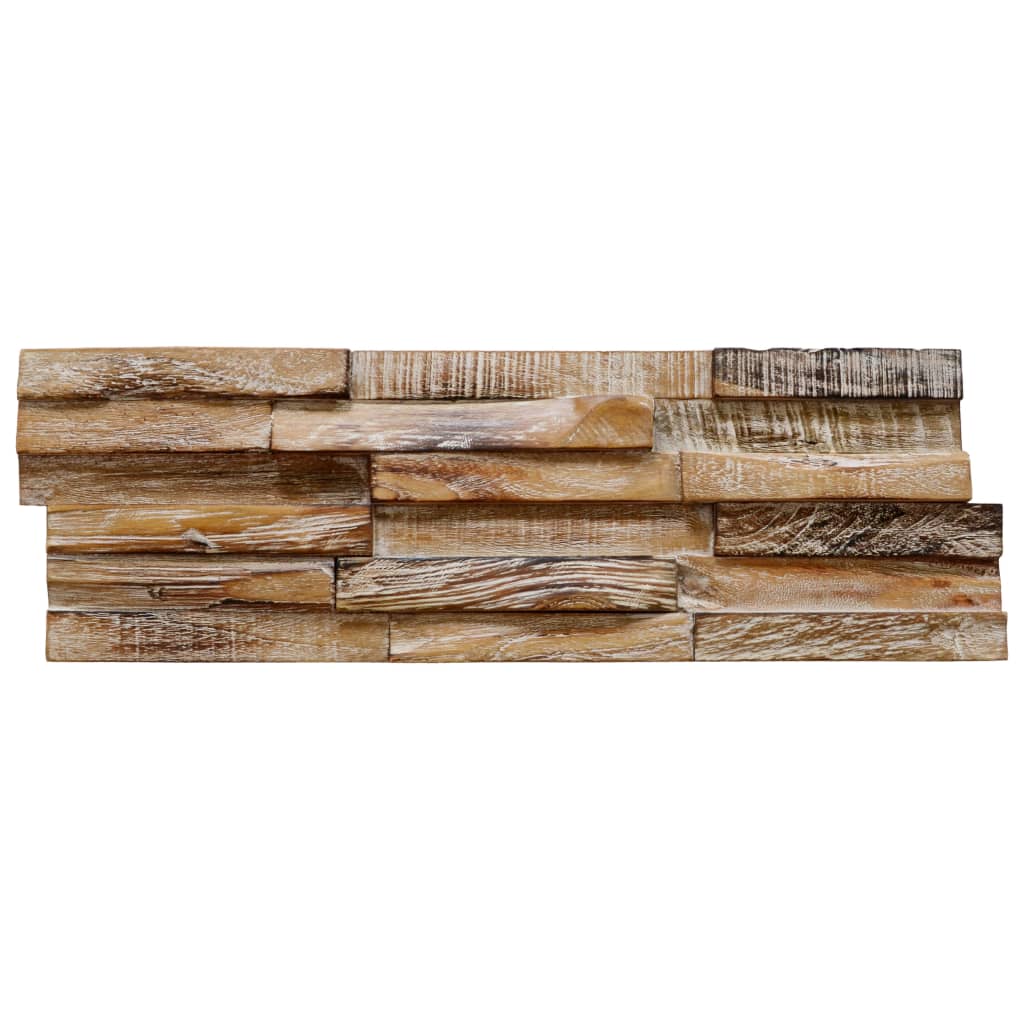 3D Wall Cladding Panels 10 Pcs 1.01 M² Solid Teak Wood