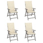 Garden Reclining Chairs 2 Pcs With Cushions Solid Wood Acacia