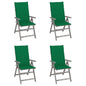 Garden Reclining Chairs 2 Pcs With Cushions Solid Wood Acacia
