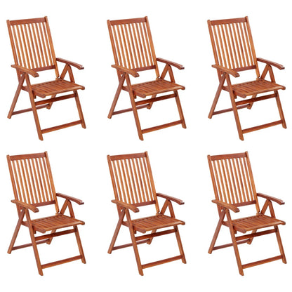 Folding Garden Chairs 4 Pcs Solid Acacia Wood