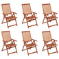 Folding Garden Chairs 4 Pcs Solid Acacia Wood