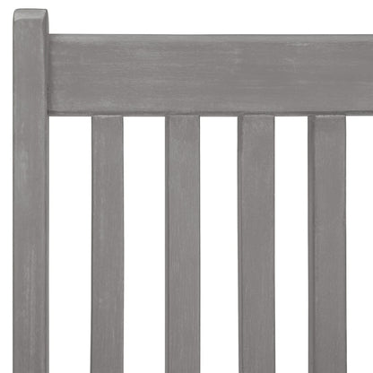 Garden Reclining Chairs 4 Pcs Grey Solid Wood Acacia
