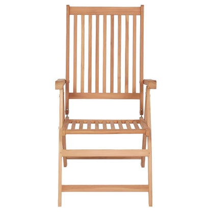 Reclining Garden Chairs 4 Pcs Solid Teak Wood
