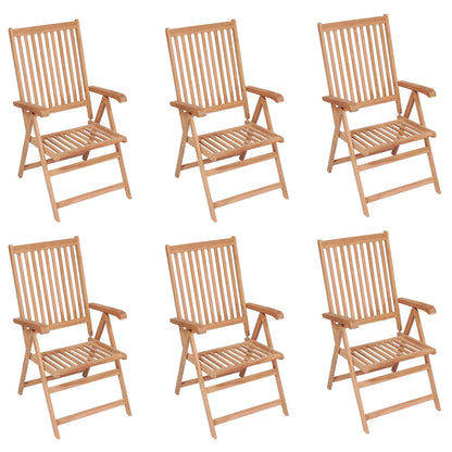 Reclining Garden Chairs 4 Pcs Solid Teak Wood