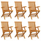 Folding Garden Chairs 4 Pcs Solid Teak Wood