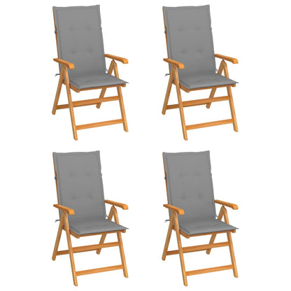 Garden Chairs 2 Pcs With Cushions Solid Teak Wood