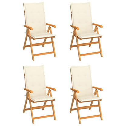 Garden Chairs 2 Pcs With Cushions Solid Teak Wood
