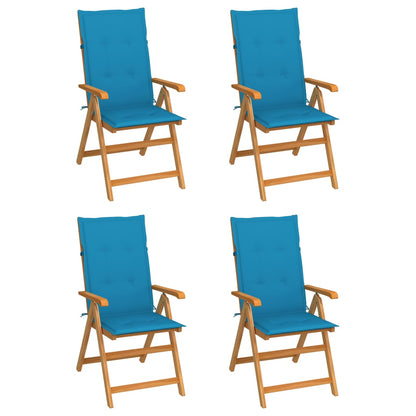 Garden Chairs 2 Pcs With Cushions Solid Teak Wood
