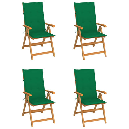 Garden Chairs 2 Pcs With Cushions Solid Teak Wood