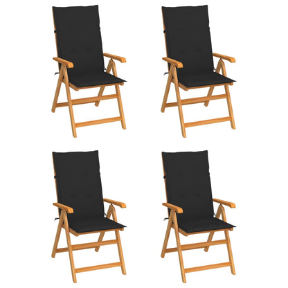 Garden Chairs 2 Pcs With Cushions Solid Teak Wood