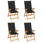 Garden Chairs 2 Pcs With Cushions Solid Teak Wood