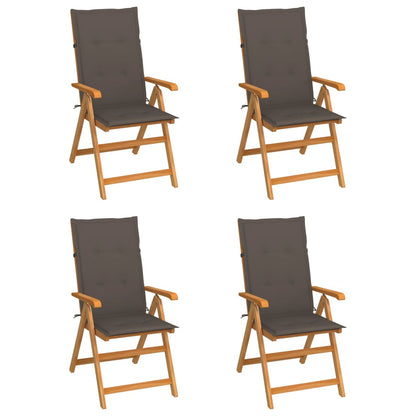 Garden Chairs 2 Pcs With Cushions Solid Teak Wood
