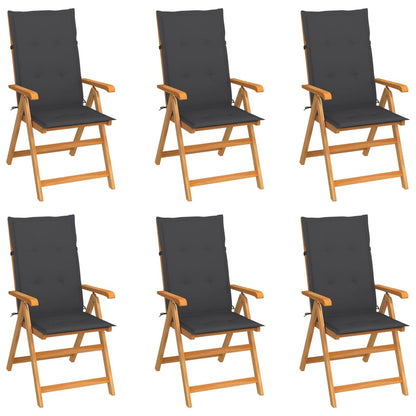 Garden Chairs 2 Pcs With Cushions Solid Teak Wood